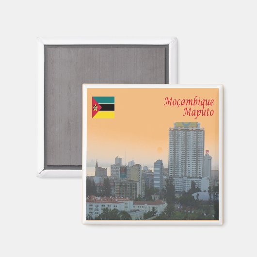 Z008 MAPUTO, Mosambik, Afrika, Kühlschrank Magnet (Vorderseite/Rückseite)