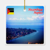 Z009 MAPUTO, Mosambik, Afrika, Keramikornament (Rückseite)