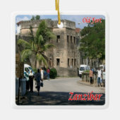 Z009 ZANZIBAR, Old Fort, Tansania, Afrika, Keramikornament (Vorderseite)