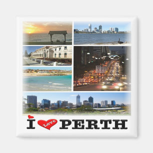 Z013 PERTH, Australien, Ozeanien, Kühlschrank Magnet