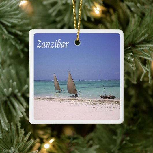 Z015 ZANZIBAR, Tansania, Afrika, Keramikornament (Baum)