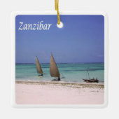 Z015 ZANZIBAR, Tansania, Afrika, Keramikornament (Vorderseite)