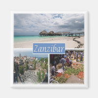 Z017 ZANZIBAR, Mosaik, Tansania, Afrika, Kühlschra