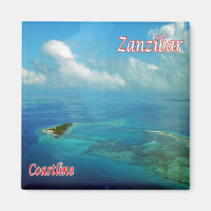 Z018 ZANZIBAR, Küste, Tansania, Afrika, Kühlschran Magnet