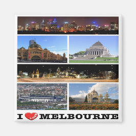 Z038 MELBOURNE I Liebe, Australien, Ozeanien, Frid Magnet