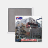 Z076 MELOURNE Stadt, Australien, Ozeanien, Kühlsch Magnet (Vorderseite/Rückseite)