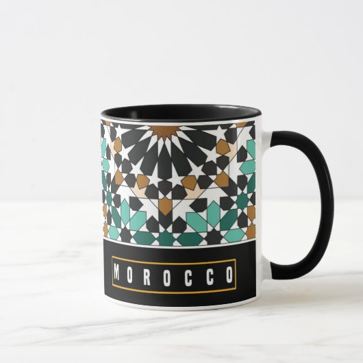 Z10-Morocco-themed souvenir mug with a geometric d Tasse (Rechts)