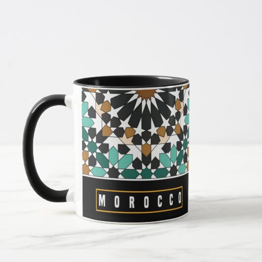 Z10-Morocco-themed souvenir mug with a geometric d Tasse (Links)