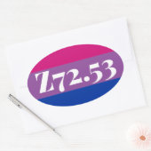 Z72.53: Bisexuell mit hohem Risiko Ovaler Aufkleber (Umschlag)