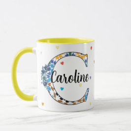 Z8-C Monogram Mug – Geometric & Floral Elegance Tasse