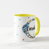 Z8-C Monogram Mug – Geometric & Floral Elegance Tasse (VorderseiteRechts)