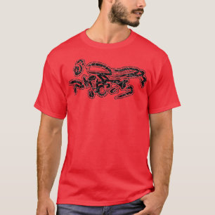 Z900RS Motorradkalligraphie Vintag BK T-Shirt