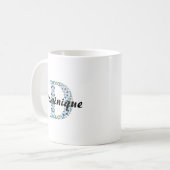 Z-7 Geometrischer Buchstabe D Becher Kaffeetasse (Vorderseite Links)