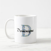 Z-7 Geometrischer Buchstabe D Becher Kaffeetasse (Links)