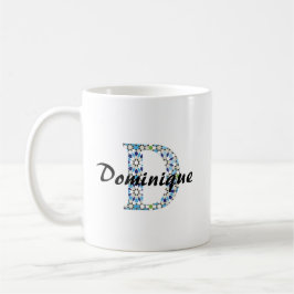 Z-7 Geometrischer Buchstabe D Becher Kaffeetasse