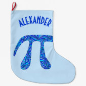 Z-addieren blauer großer weihnachtsstrumpf (Vorderseite)