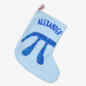 Z-addieren blauer großer weihnachtsstrumpf (Vorderansicht (hängend))