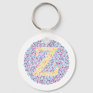 "Z-" Augen-Test-Buchstabe Schlüsselanhänger
