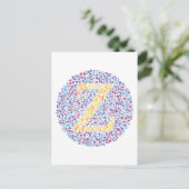 ‚Z‘-Augenprüfbrief Postkarte (Stehend Vorderseite)