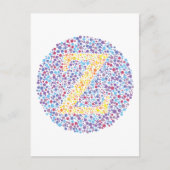 ‚Z‘-Augenprüfbrief Postkarte (Vorderseite)