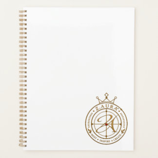 Z.AURA™ Gold Hardcover Journal | 21,59 cm × 27,94  Planer