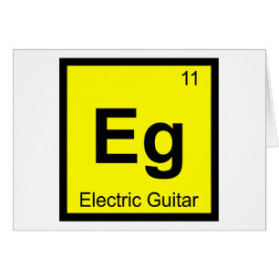 Z.B. - E-Gitarren-Musik-Chemie-Symbol