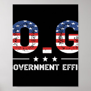 z.B. Ministerium für Regierungseffizienz Funny Poster