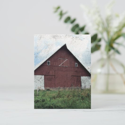 Z Barn Postkarte (Stehend Vorderseite)