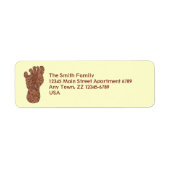 Z Bigfoot Sasquatch Track Geeky Mailing Supplies (Vorne)