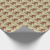 Z Bigfoot Walking Sasquatch Happy Birthday Squatch Geschenkpapier (Ecke)