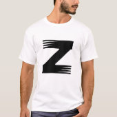 Z Buchstabe T-Shirt (Vorderseite)