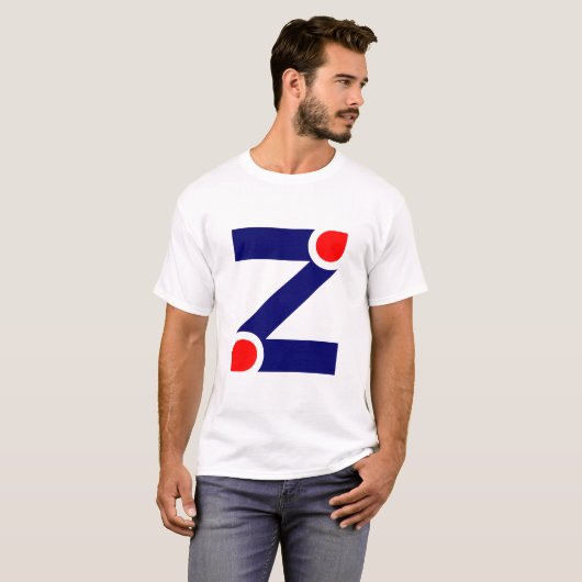 Z Buchstabe  T-Shirt (Vorne ganz)