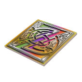 Z Celtic Rainbow Custom Monogram Tile Fliese (Seite)