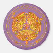 Z Cooler Crop Circle Golden Yellow Magnet (Vorne)