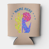 Z Coyote Wolf farbenfrohe südwestliche Design-Wüst Dosenkühler (Vorderseite)