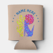 Z Coyote Wolf farbenfrohe südwestliche Design-Wüst Dosenkühler (Rückseite)