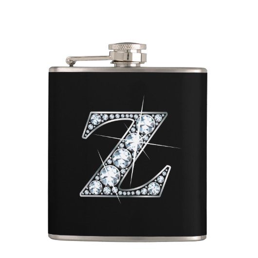 Z "Diamant Bling"-Flasche Flachmann (Vorderseite)
