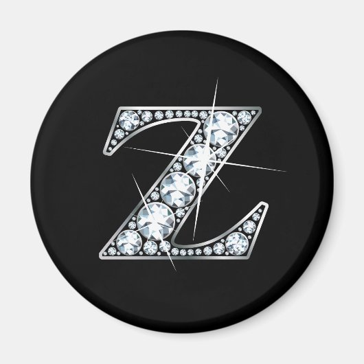 "Z" Diamond Bling Magnet (Vorne)