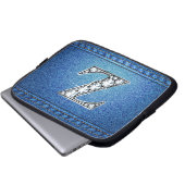 Z "Diamond" Denim Stitching Electronics Bag Laptopschutzhülle (Vorne Knopf)