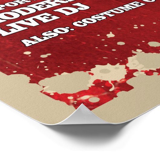 Z.E.D. Zombie Dance Poster (Ecke)