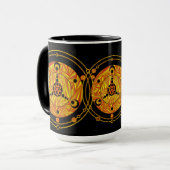 Z Fun Crop Circle Alien Art SciFi Geek Drinkware Tasse (Vorderseite Links)