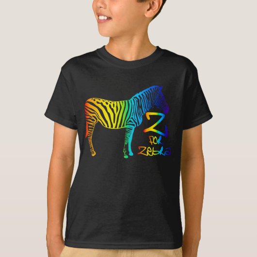 Z für Zebra T-Shirt (Vorderseite)
