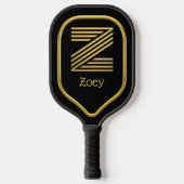 Z Gold Initial Pickleball Paddle (Vorderseite)