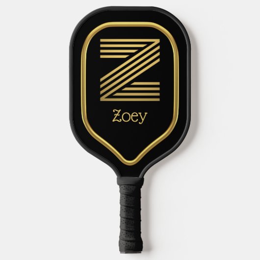 Z Gold Initial Pickleball Paddle (Vorderseite)
