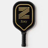 Z Gold Initial Pickleball Paddle (Rückseite)