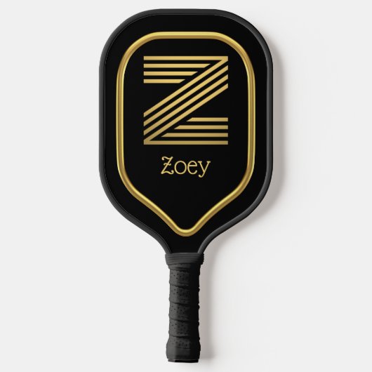 Z Gold Initial Pickleball Paddle (Rückseite)