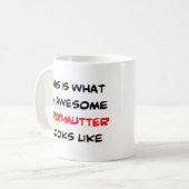 z Grossmutter, phantastisch Kaffeetasse (Vorderseite Links)