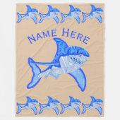 Z-Hai-buntes Seetier Fleecedecke (Vorderseite)