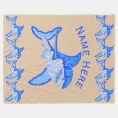 Z-Hai-buntes Seetier Fleecedecke (Vorderseite (Horizontal))