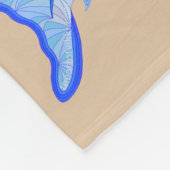 Z-Hai-buntes Seetier Fleecedecke (Ecke)